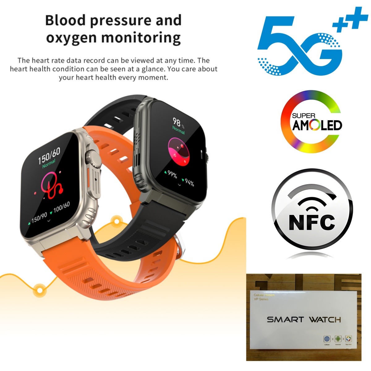 Nouvelle montre connectée DW10 - Fall Detection Watch avis et prix